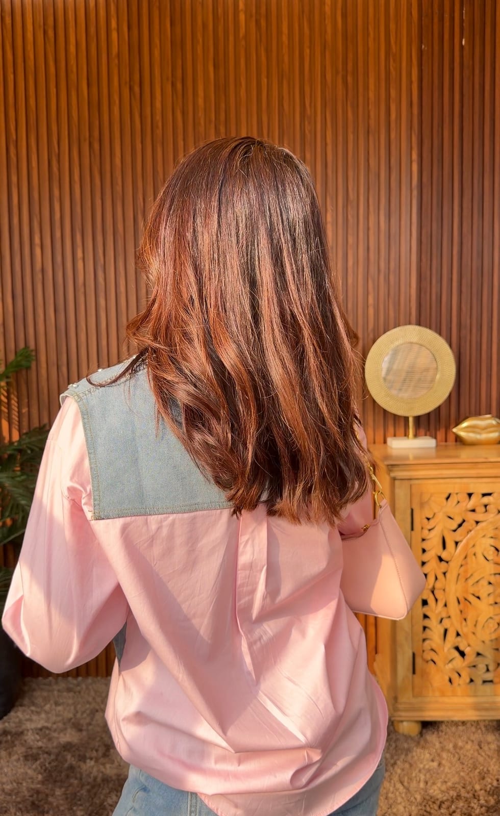 Blush Bloom Denim Shirt image 2