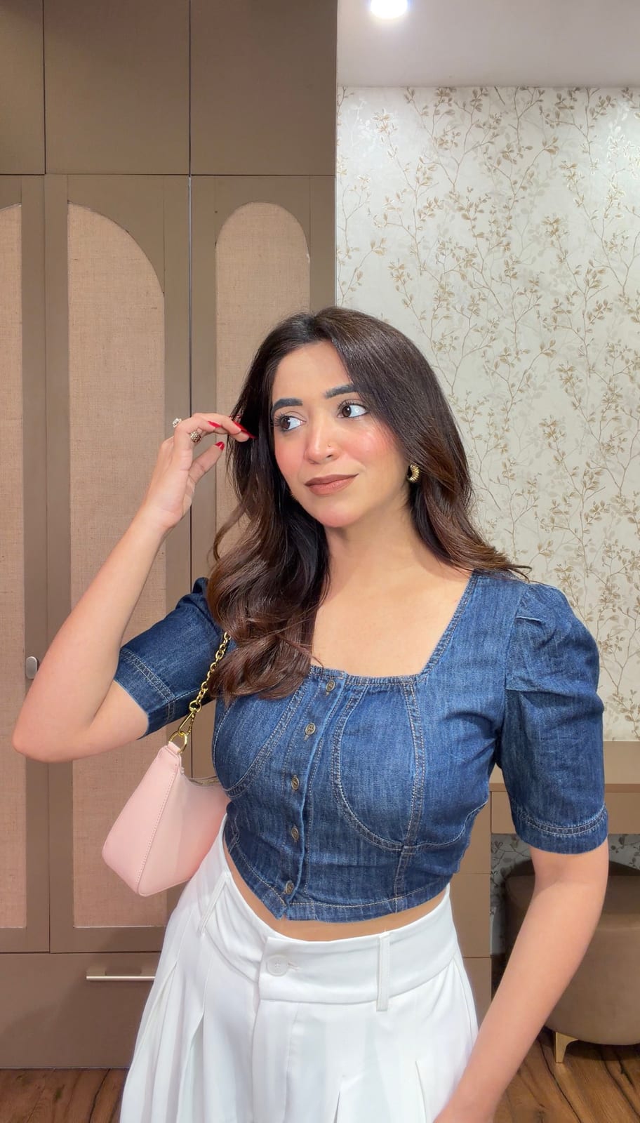 Celine Denim Corset Top image 2