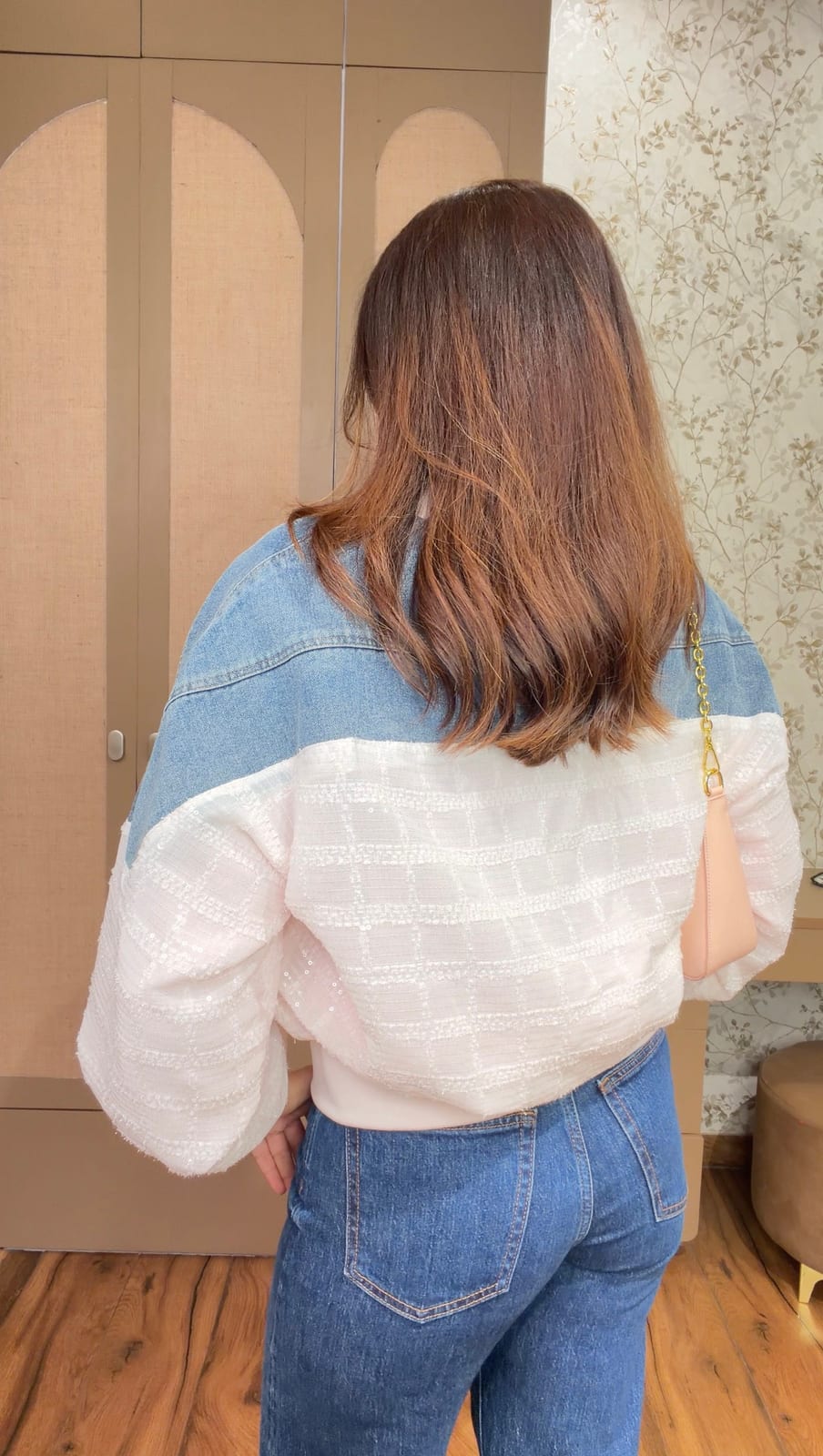 Chameleon Dual-Tone Denim Bomber image 2