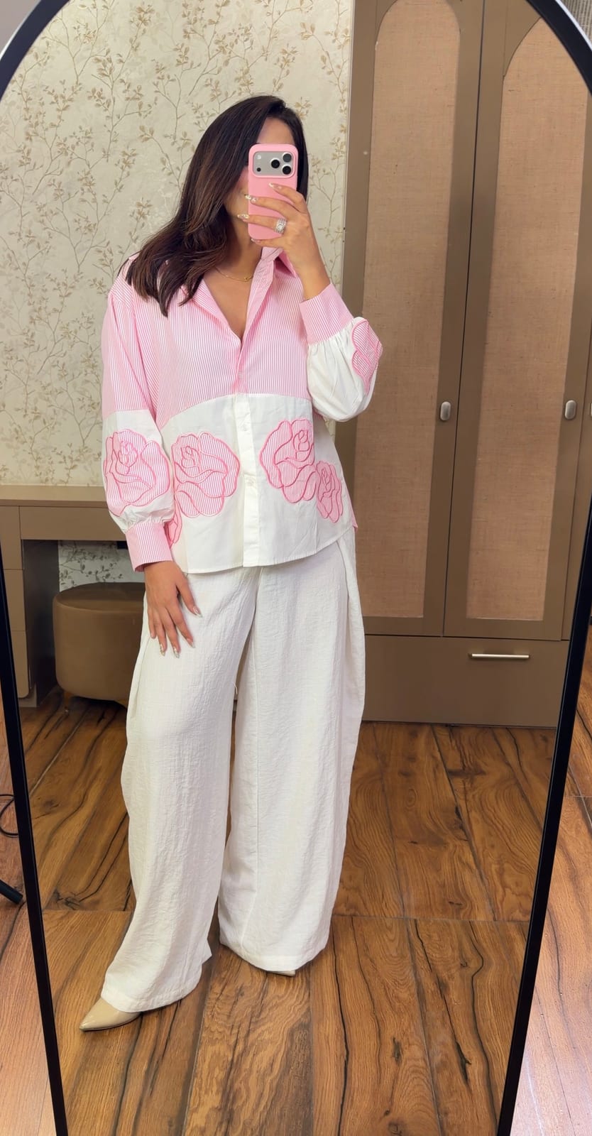 Flora Luxe Pink Shirt