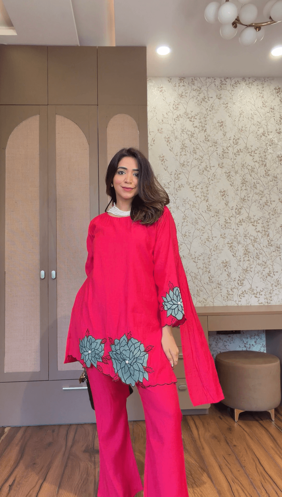 Gulnoor Floral Suit Set