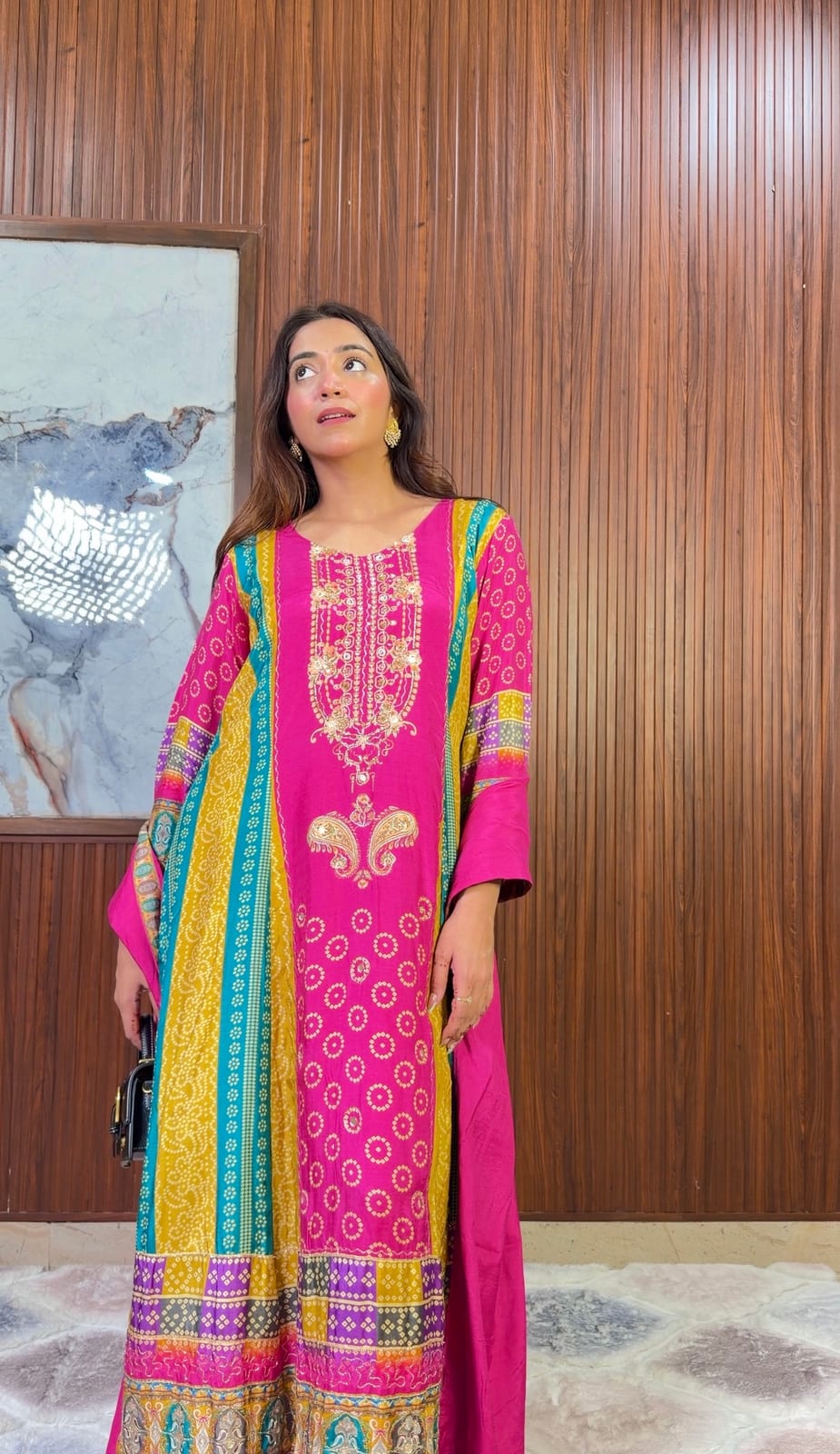 Gulrani Zari Bandhani Anarkali Set image 3