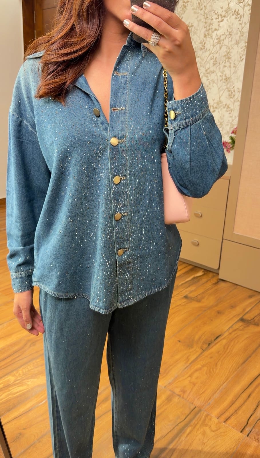 Midnight Sparkle Denim Co-ord Set  Product Description: