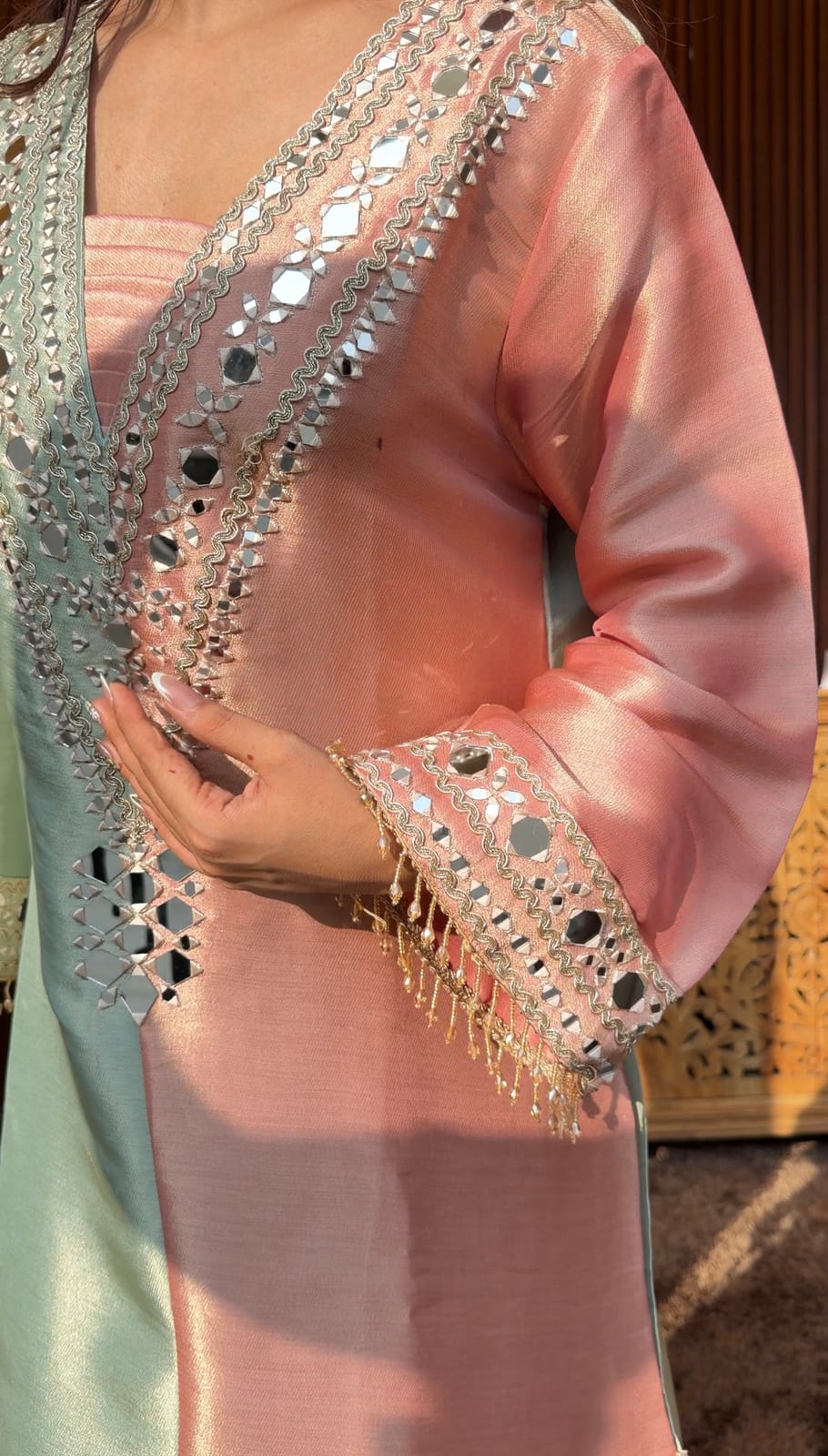 Noor-e-Pastel Kaftan image 2