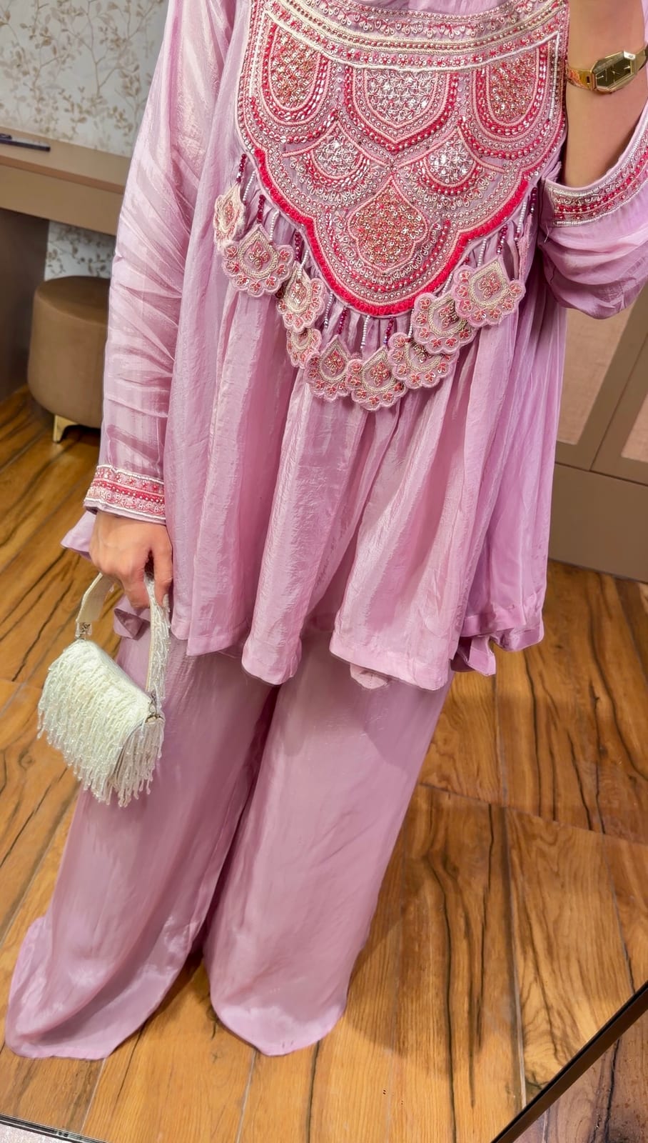 Rosé Zari Embroidered Kurta Set image 2