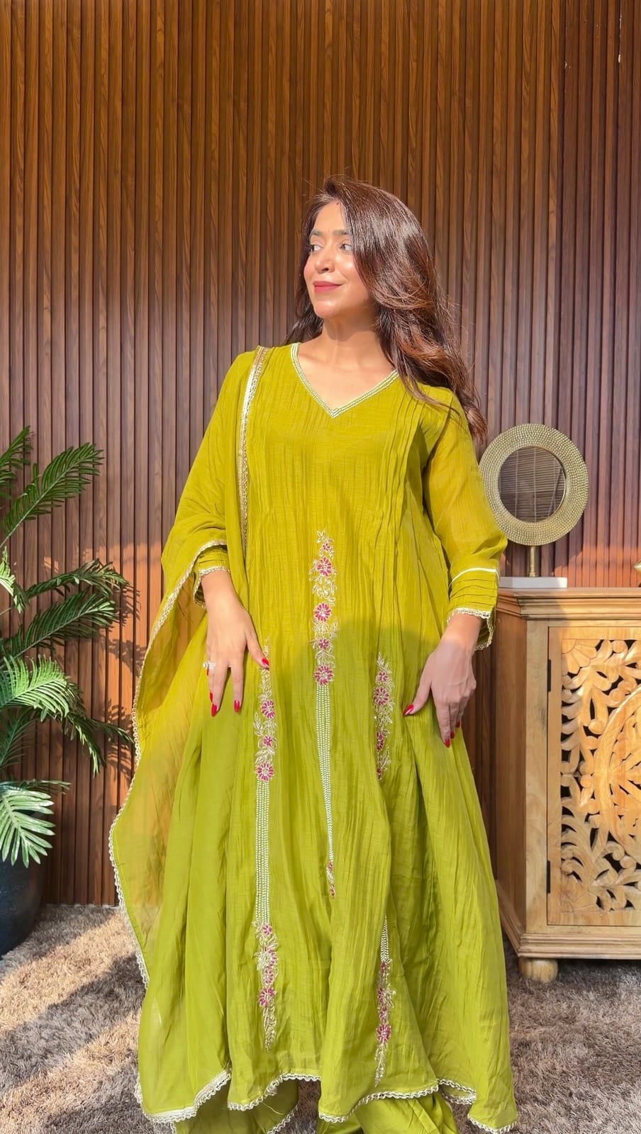 Zariya Lime  Suit Set